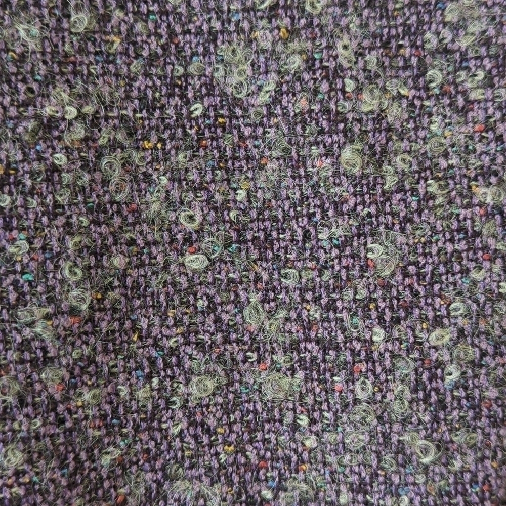 Jones New York 90's Vintage Wool & Silk Speckled Twill Blazer Jacket Purple 6 - Picture 7 of 14